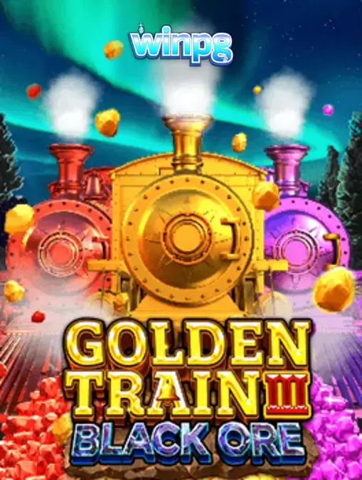 Cena vibrante de mineração em Golden Train III: Black Ore com trilhos e minérios brilhantes